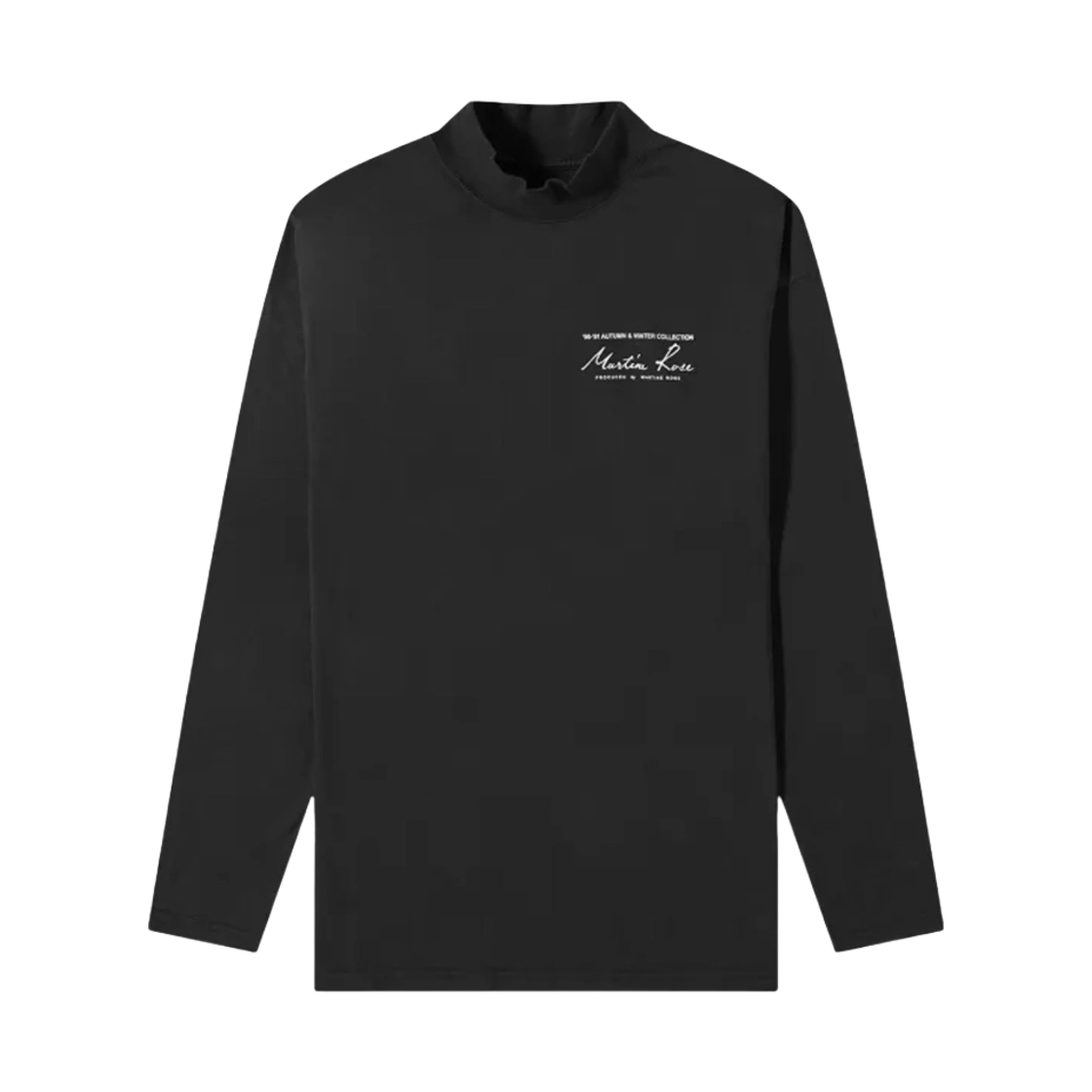마틴 로즈 저지 퍼넬 넥 블랙(Martine Rose Jersey Funnel Neck Black) - 1