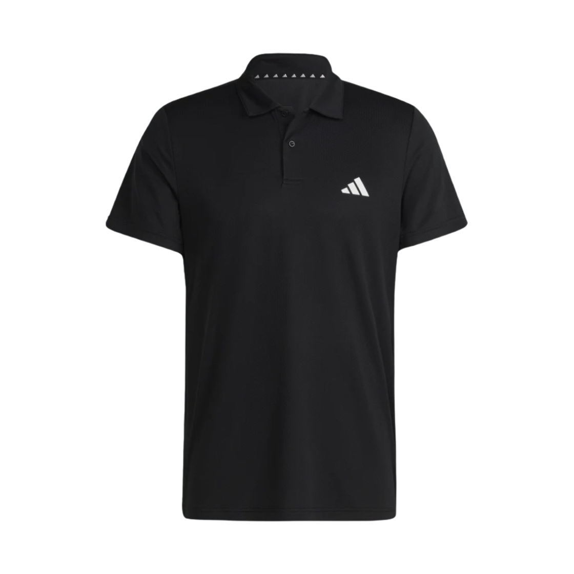 아디다스 트레인 에센셜 트레이닝 폴로 셔츠 블랙 화이트 - KR 사이즈(Adidas Train Essentials Training Polo Shirt Black White - KR Sizing)