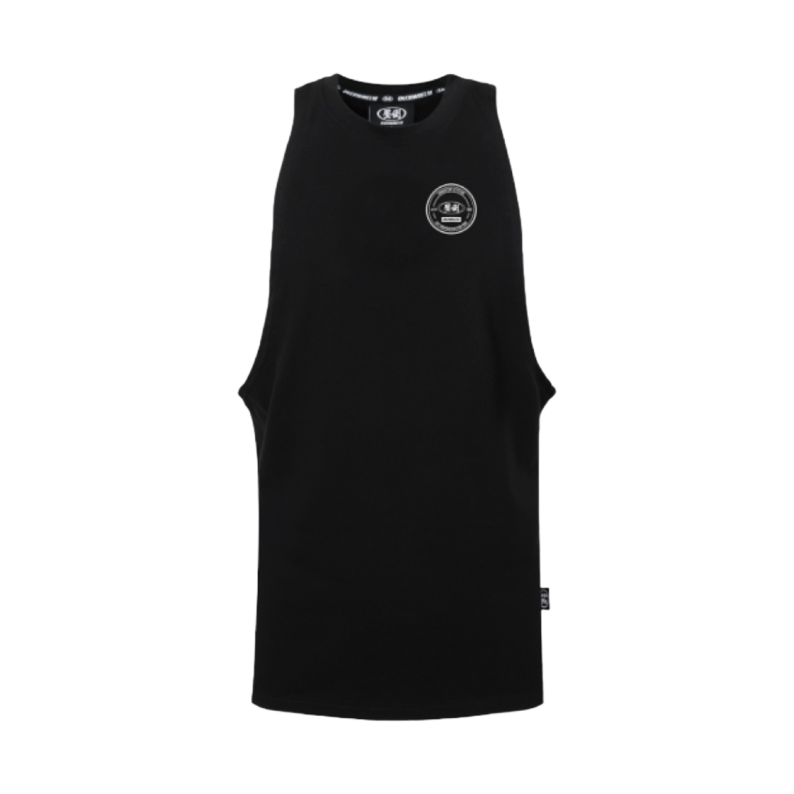 - Overwhelm Chestcut Circle Logo Sleeveless Black