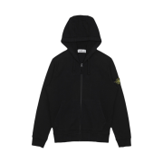 Stone Island 64220 Full Zip Hooded Sweatshirt Black - 21FW