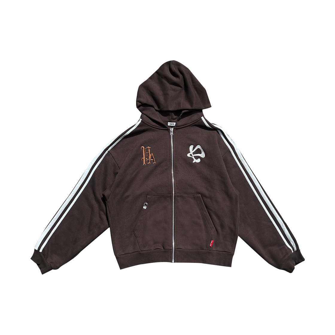 [트리플적립] 파코서플라이 스포츠 집업 후드 브라운([트리플적립] PACOSPLY Sports Zip Up Hoodie Brown)