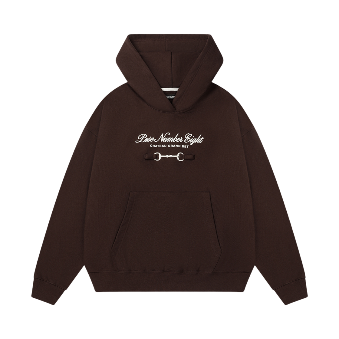 824204021 Pose Number Eight Horse Bit Hoodie Brown