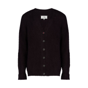 (W) Maison Margiela Oversized Piled Cardigan Black