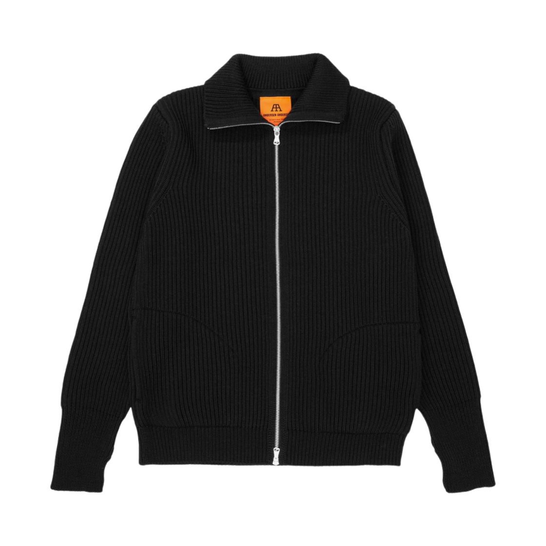 - Andersen Andersen Navy Full Zip Pockets Black