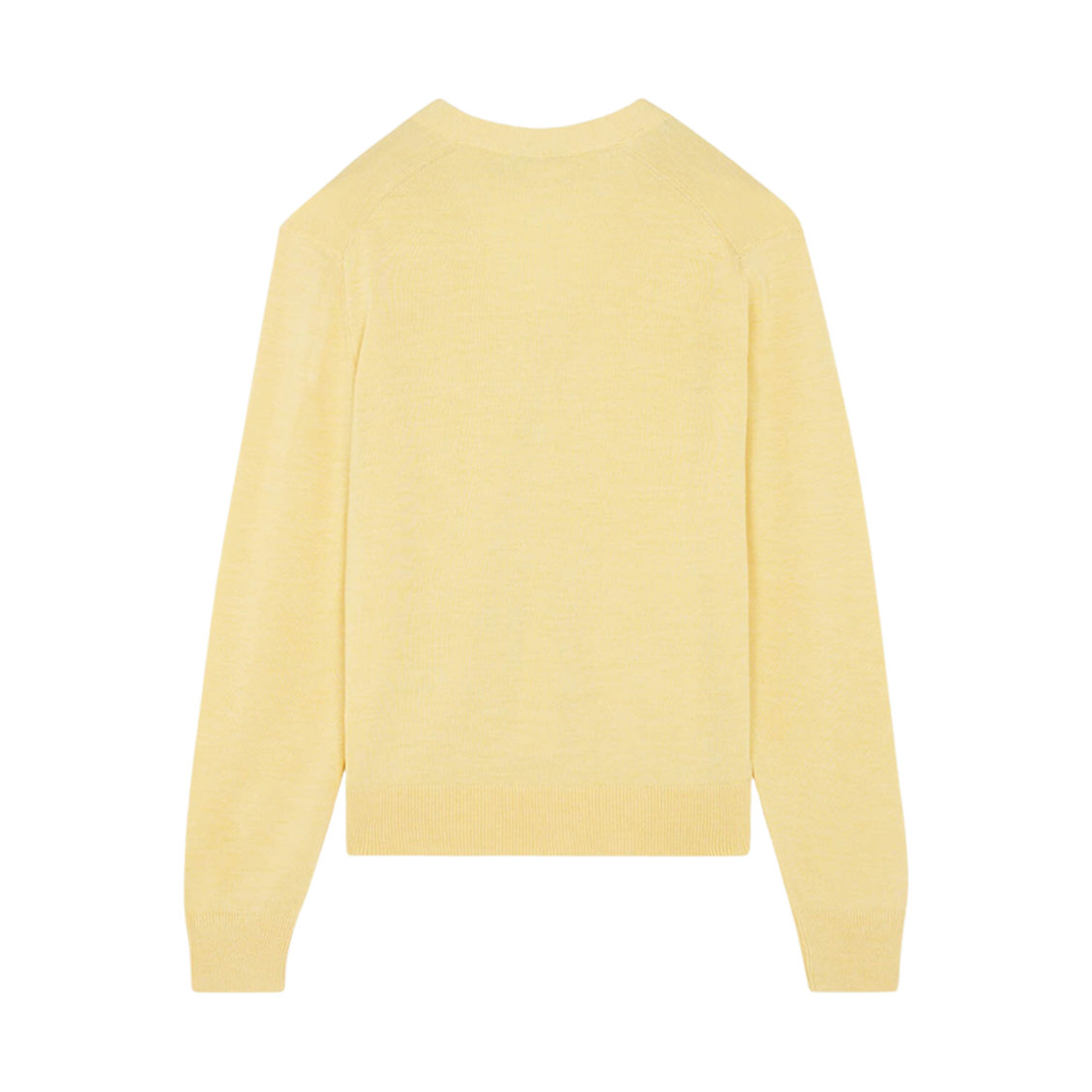 메종 키츠네 폭스 헤드 패치 클래식 가디건 소프트 옐로우(Maison Kitsune Fox Head Patch Classic Cardigan Soft Yellow) - 2