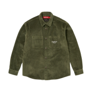 Supreme Wide Wale Corduroy Snap Shirt Olive - 24FW