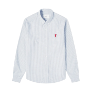 AMI de Coeur Oxford Shirt Blue White