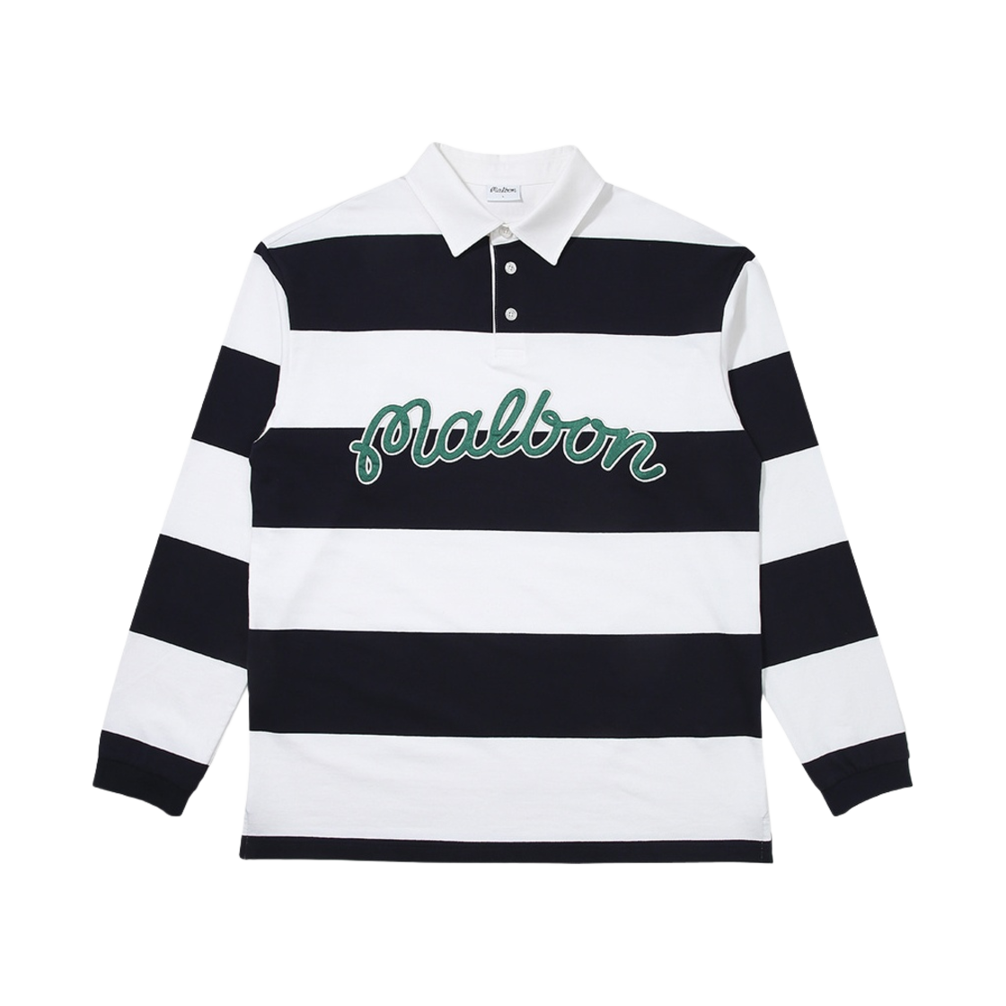 말본 골프 말본 럭비 티셔츠 네이비(Malbon Golf Malbon Rugby T-Shirt Navy)