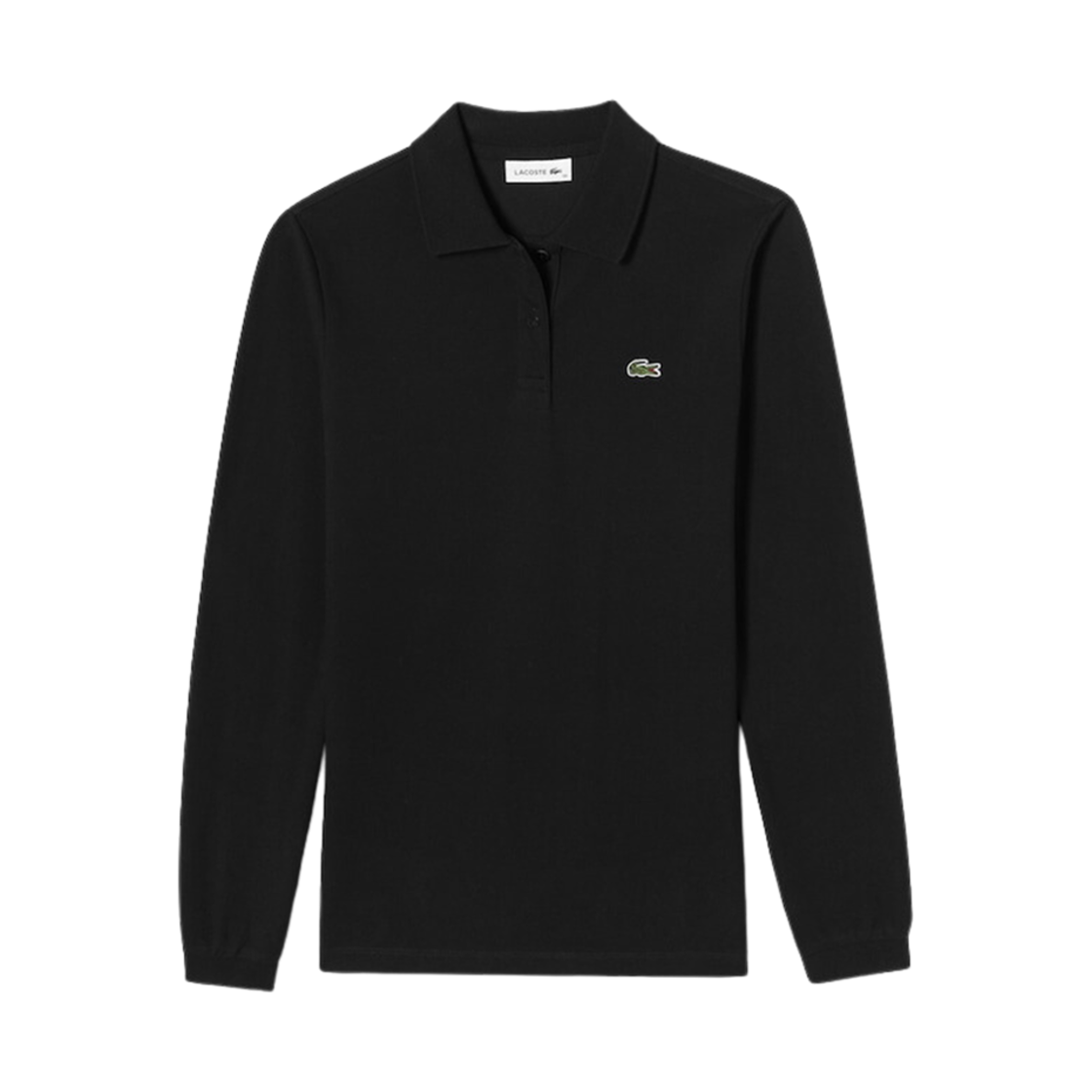(W) 라코스테 베이직 클래식 핏 폴로 블랙((W) Lacoste Basic Classic Fit Polo Black) - 1