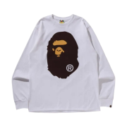 BAPE Big Ape Head L/S T-Shirt White