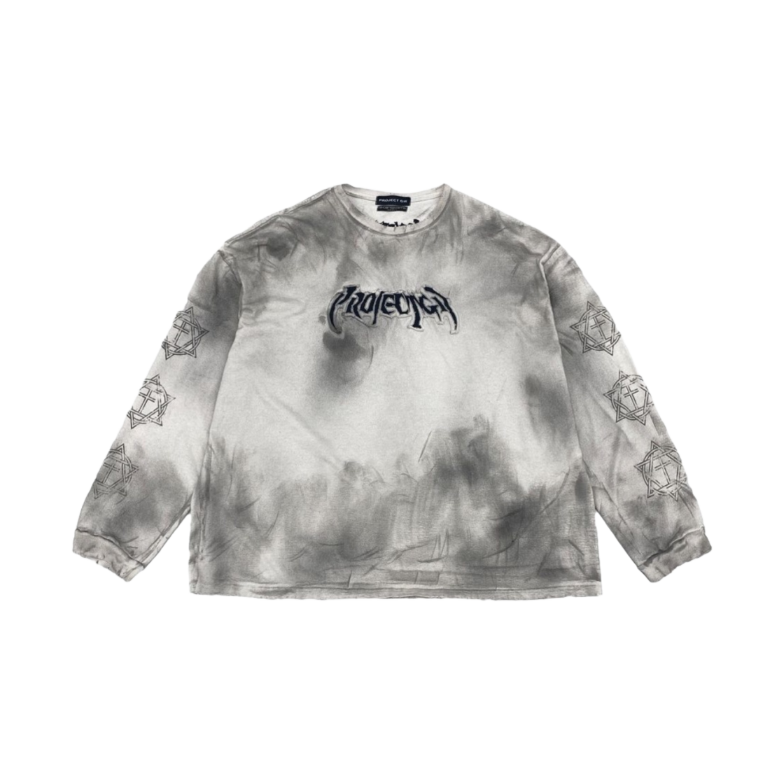 프로젝트 G/R 퓨리어스 로고 아플리케 롱슬리브 티셔츠 그레이 - 10 꼬르소 꼬모 한정