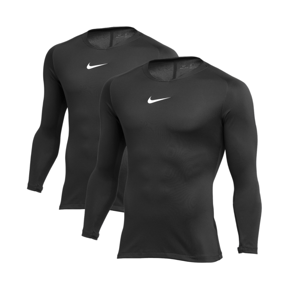 나이키 드라이핏 파크 1st 레이어 롱슬리브 블랙 (2개 번들)