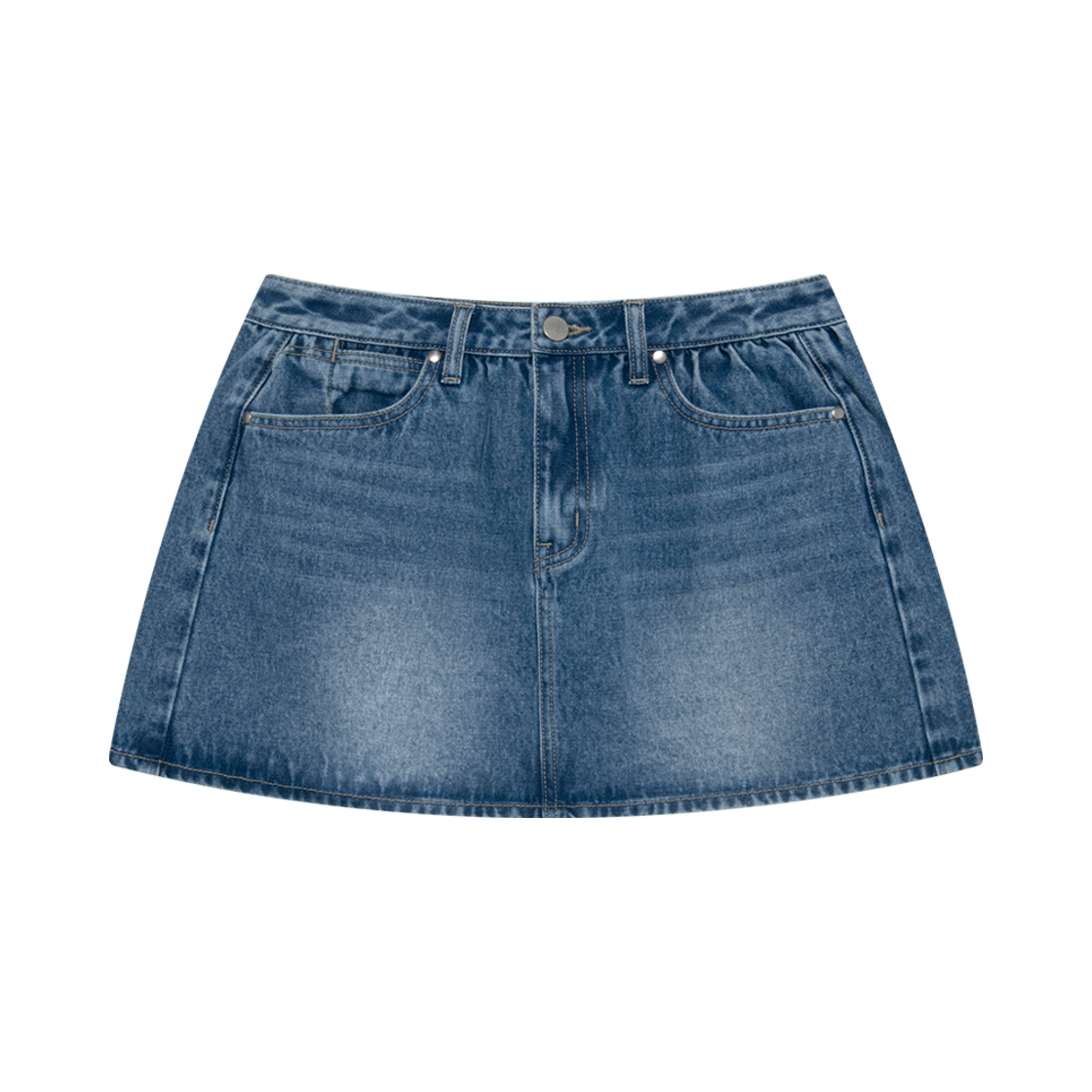 랭글러 (W) 펌킨 데님 미니 스커트 인디고 미디움(Wrangler (W) Pumpkin Denim Mini Skirt Indigo Medium)