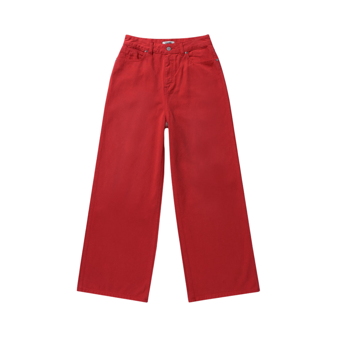 (W) 랭글러 월드와이드핏 컬러 워싱 데님 팬츠 레드((W) Wrangler WORLDWIDE FIT Color Denim Pants Red) - 1