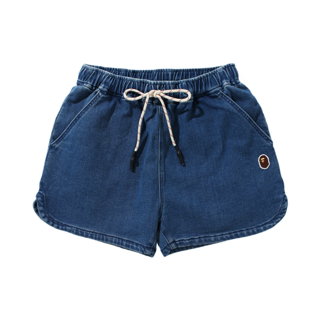 (W) 베이프 데님 이지 쇼츠 데님((W) BAPE Denim Easy Shorts Denim) - 1