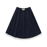 (W) Shushu/Tong Ruffled Pleat Skirt Black