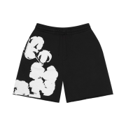 Denim Tears Biggie Cotton Wreath Sweat Shorts Black