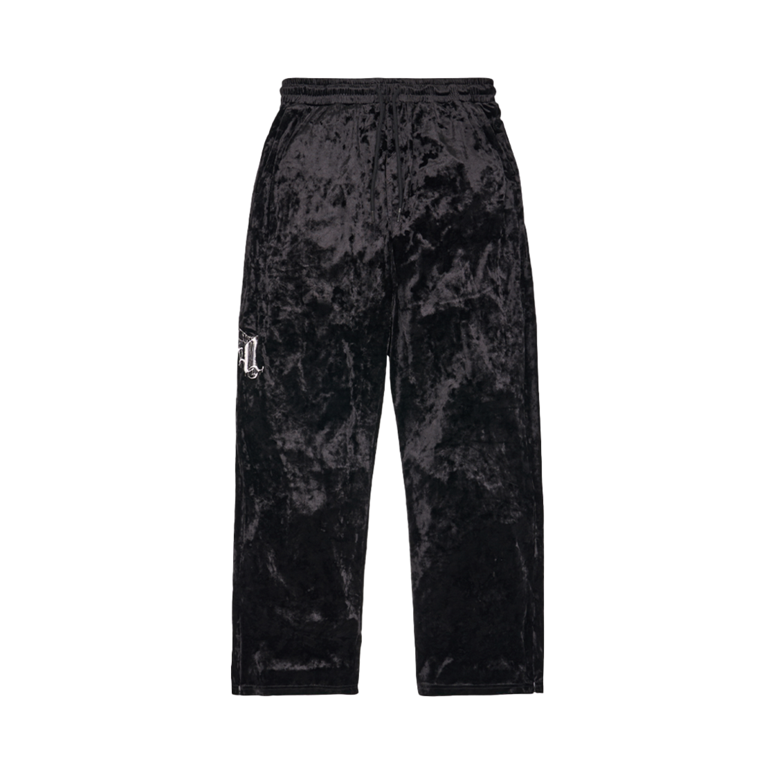에이큐 블러드 로고 벨루어 팬츠 블랙(Aq Blood Logo Velour Pant Black)