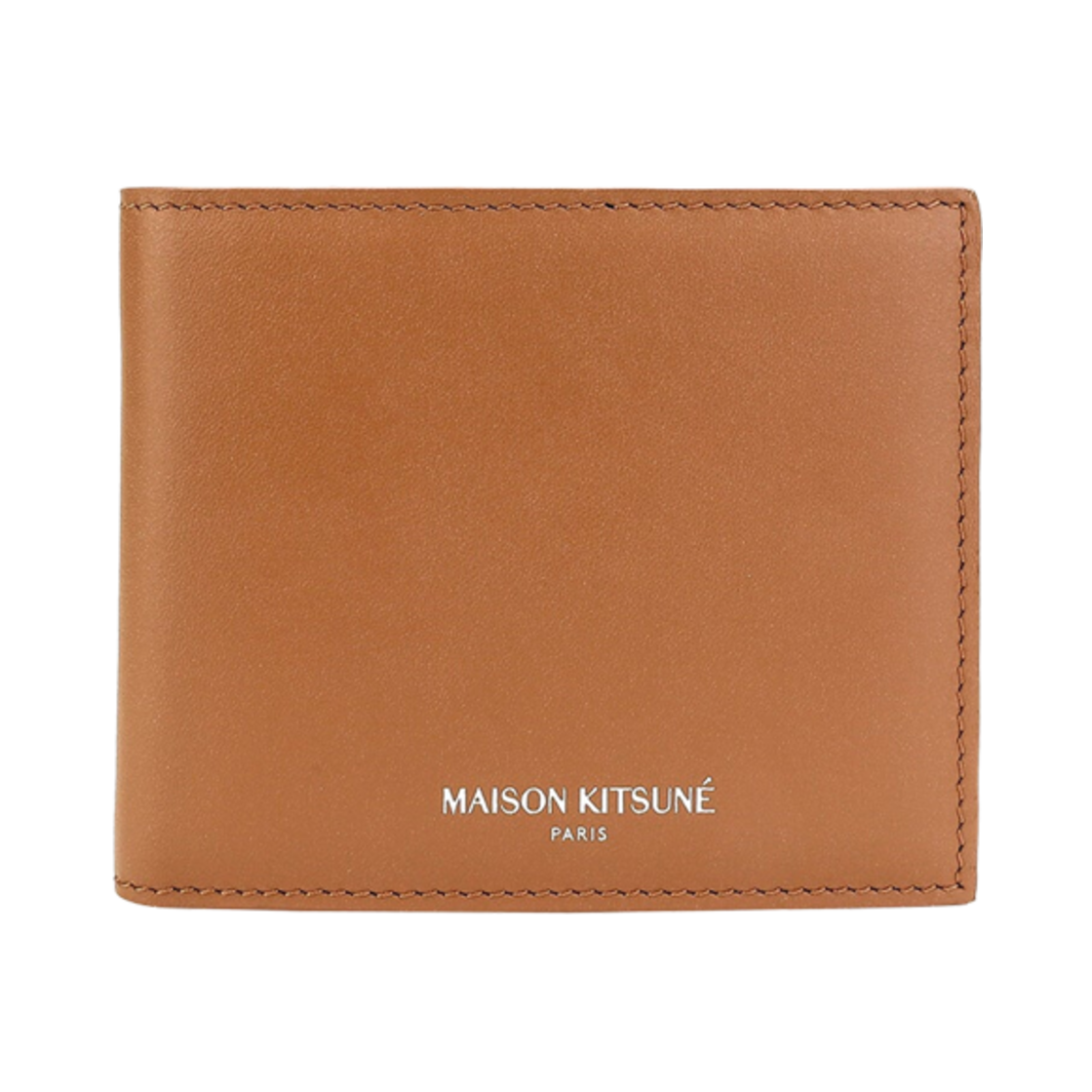 LM05344LC0038-P236 Maison Kitsune Logo Print Bifold Wallet Golden Brown