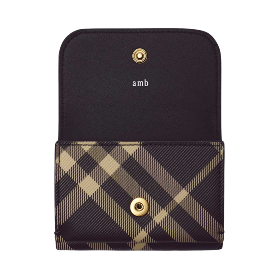 버버리 체크 컴팩트 웰렛 블랙 칼리코(Burberry Check Compact Wallet Black Calico) - 2