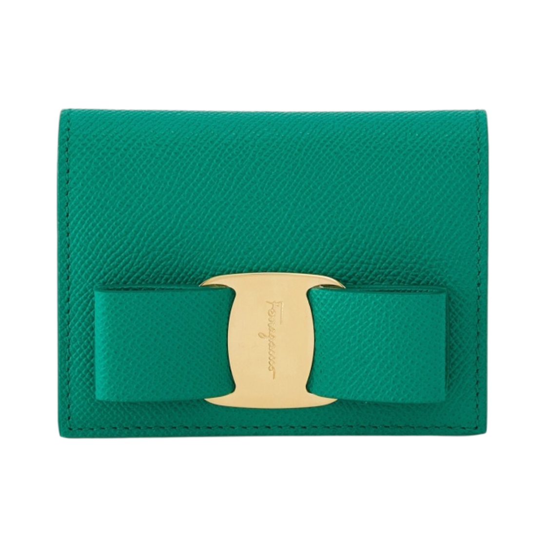 페라가모 바라 동전 지갑 에메랄드(Ferragamo Vara Coin Wallet Emerald) - 1