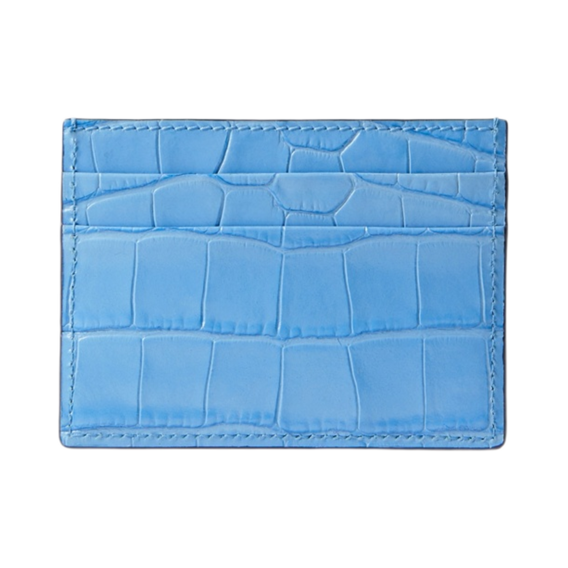 버버리 엠보스드 레더 TB 카드 케이스 쿨 콘플라워 블루(Burberry Embossed Leather TB Card Case Cool Cornflower Blue) - 2