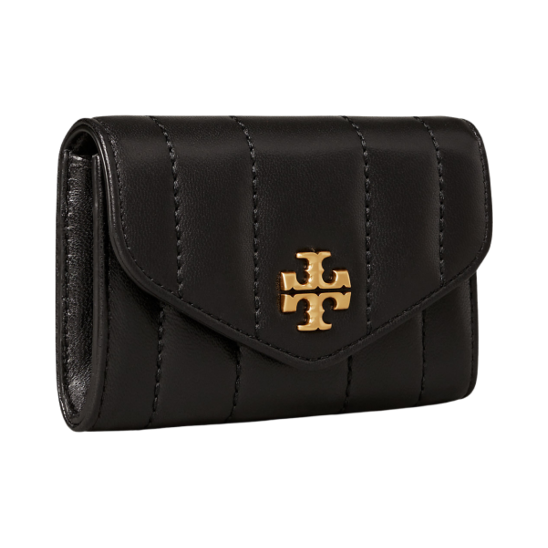 토리버치 키라 플랩 카드 케이스 블랙 롤드 골드(Tory Burch Kira Flap Card Case Black Rold Gold) - 2