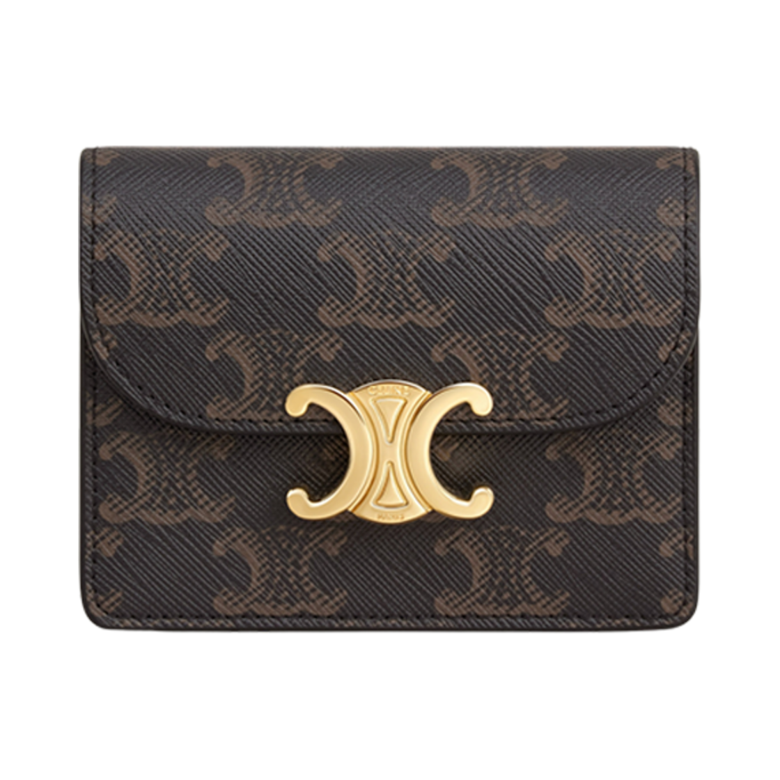 셀린느 비즈니스 카드 홀더 트리옹프 트리옹프 캔버스 앤 램스킨 탄(Celine Business Card Holder Triomphe in Triomphe Canvas and Lambskin Tan)
