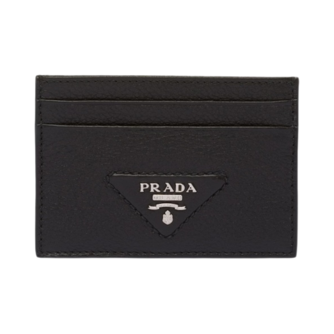 프라다 레더 카드 홀더 블랙(Prada Leather Card Holder Black)