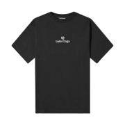 Balenciaga Sponsor Logo T-Shirt Black