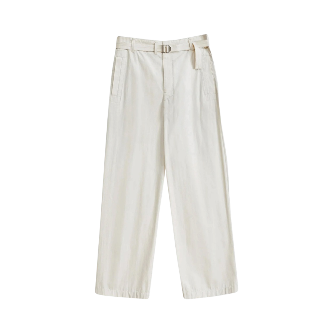 PA1106-LF1220-053 Lemaire Seamless Belted Pants Pale Ecru