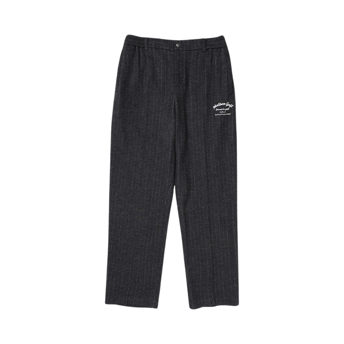 - Malbon Golf Wool Jersey Stripe Pants Grey