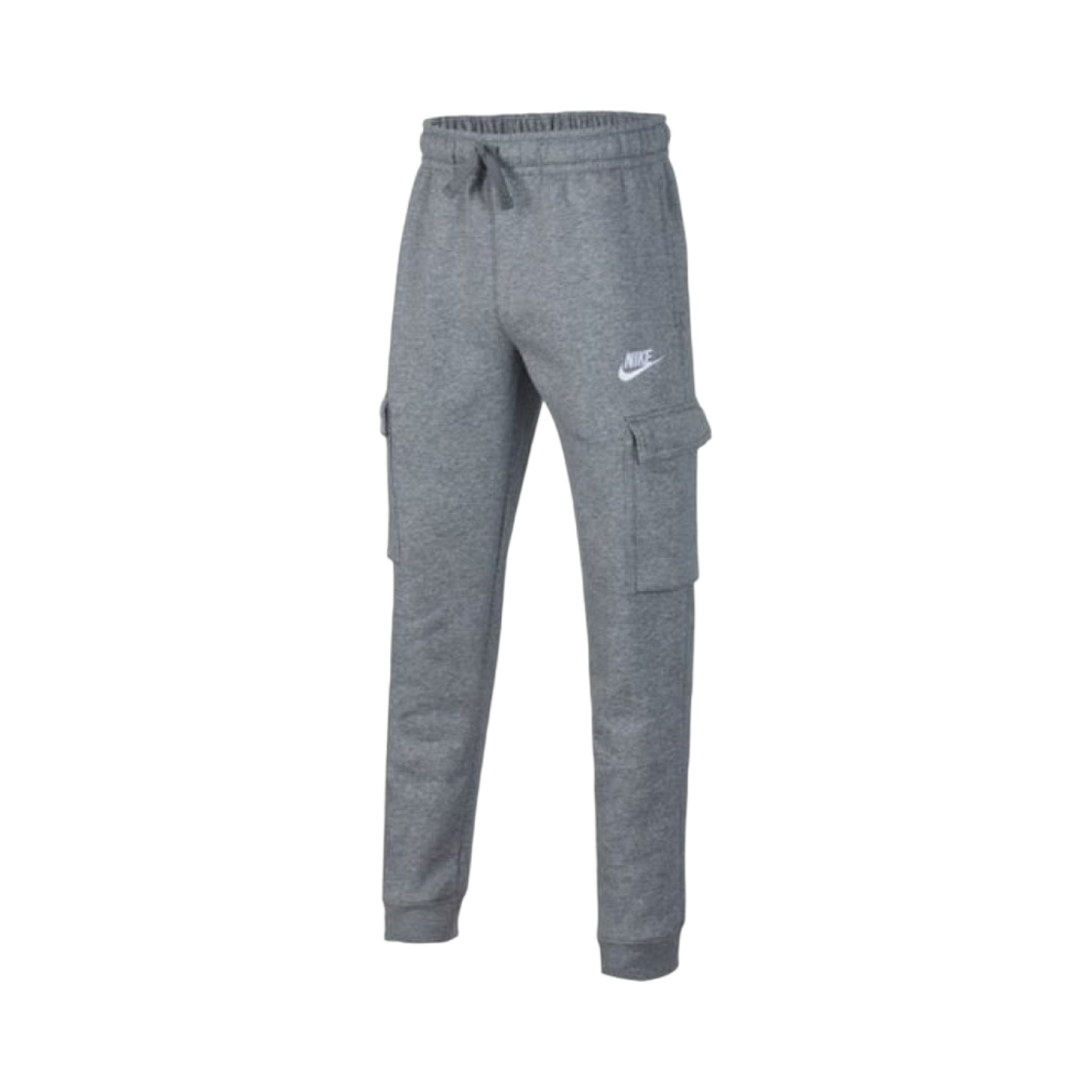 (키즈) 나이키 NSW 클럽 플리스 조거 카본 헤더((Kids) Nike NSW Club Fleece Cargo Joggers Carbon Heather) - 1