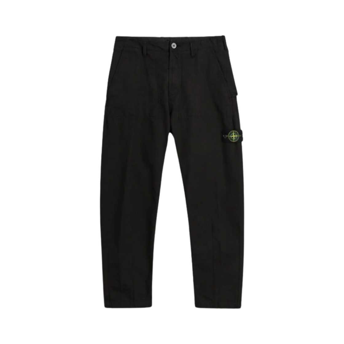 791531512-V0029 Stone Island 31512 Wappen Cotton Gabardine Chino Pants Black - 23FW