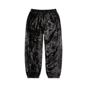Supreme Crushed Velvet Track Pant Black - 23FW