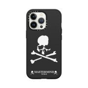 Casetify x Mastermind World iPhone White Skull Magsafe Impact Case Matt Black