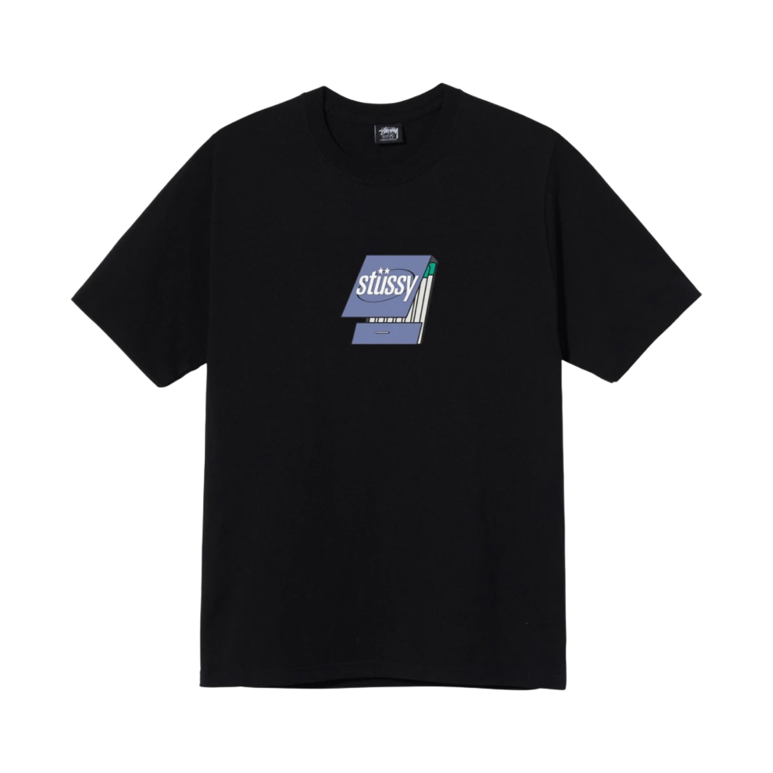 스투시 매치북 티셔츠 블랙(Stussy Matchbook T-Shirt Black) - 1