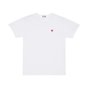 (W) Play Comme des Garcons Mini Red Heart T-Shirt White