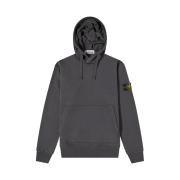 Stone Island 64151 Cotton Fleece Hooded Sweatshirt Dark Grey - 22SS
