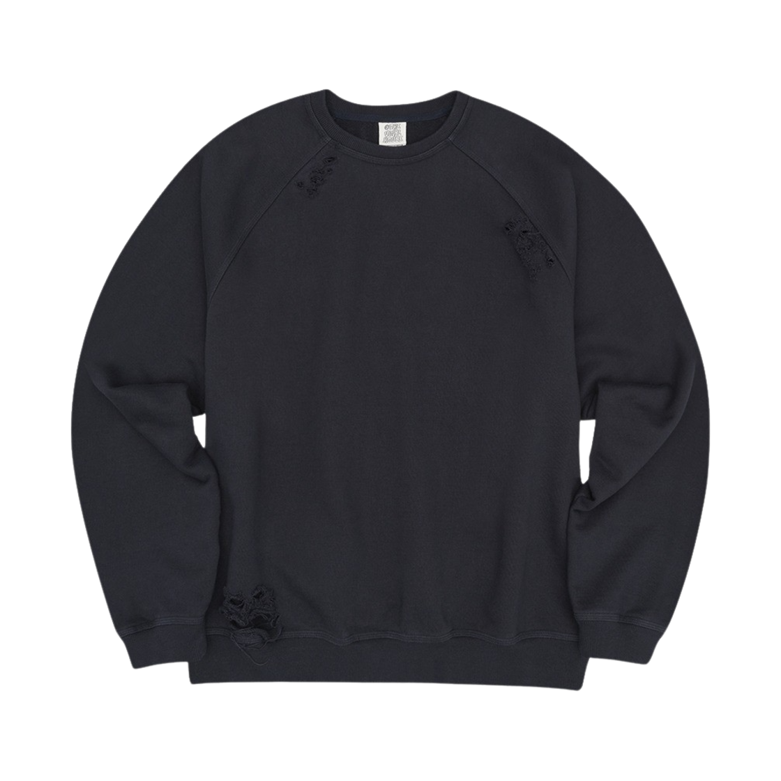 더바이닐하우스 디스트레스드 스웨트셔츠 네이비(Thevinylhouse Distressed Sweatshirt Navy)