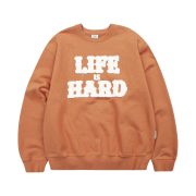 Thevinylhouse Life Is Hard Sweatshirt Orange
