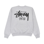 Stussy Stock Paris Crew Ash Heather