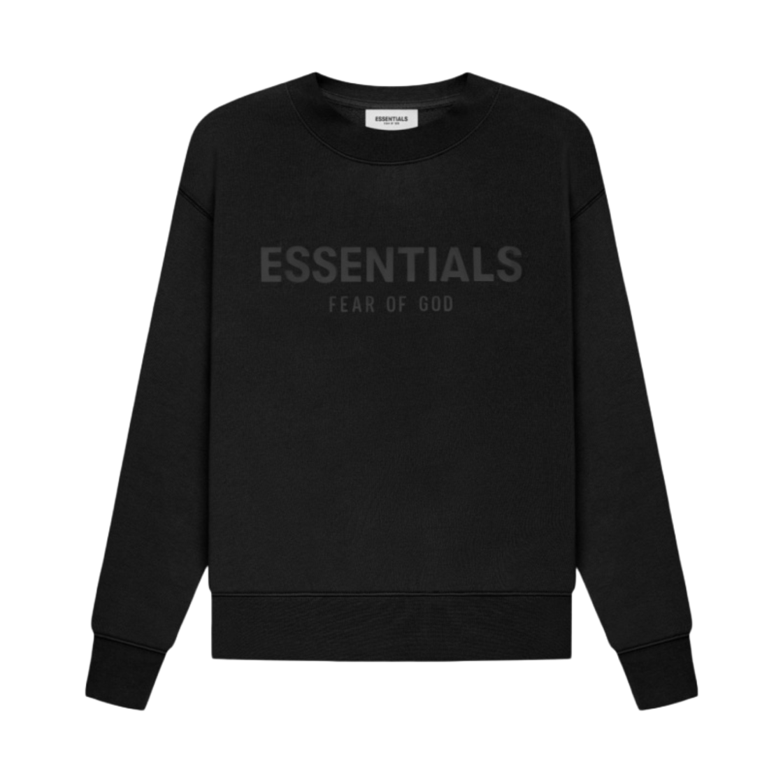 (키즈) 에센셜 풀오버 크루넥 스웨트셔츠 블랙 - 21SS((Kids) Essentials Pull-Over Crewneck Sweatshirt Black - 21SS) - 1
