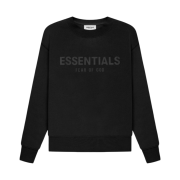 (Kids) Essentials Pull-Over Crewneck Sweatshirt Black - 21SS