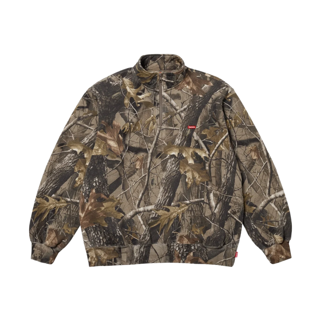 슈프림 스몰 박스 하프 집 풀오버 리얼트리 하드우즈 카모 - 25SS(Supreme Small Box Half Zip Pullover Realtree Hardwoods Camo - 25SS)