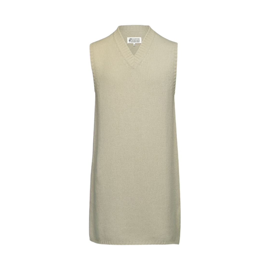 (W) 메종 마르지엘라 브이넥 니트 드레스 팔라듐((W) Maison Margiela V-Neck Knit Dress Palladium) - 1