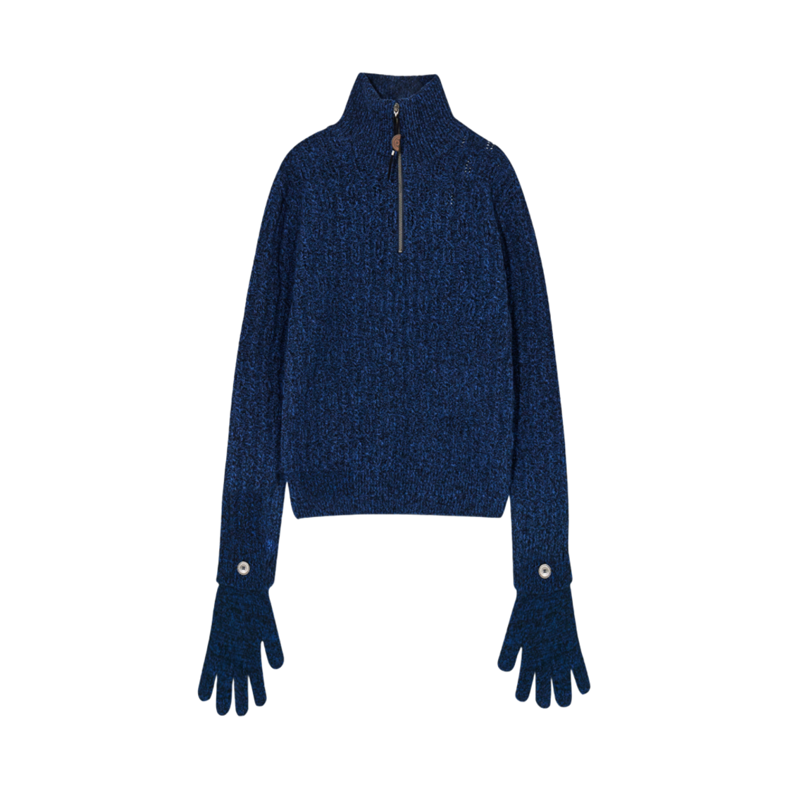 - Hyein Seo Troyer Knit Sweater w/ Gloves Deep Blue