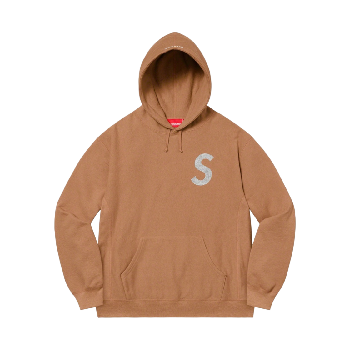 - Supreme Swarovski S Logo Hooded Sweatshirt Brown - 21SS