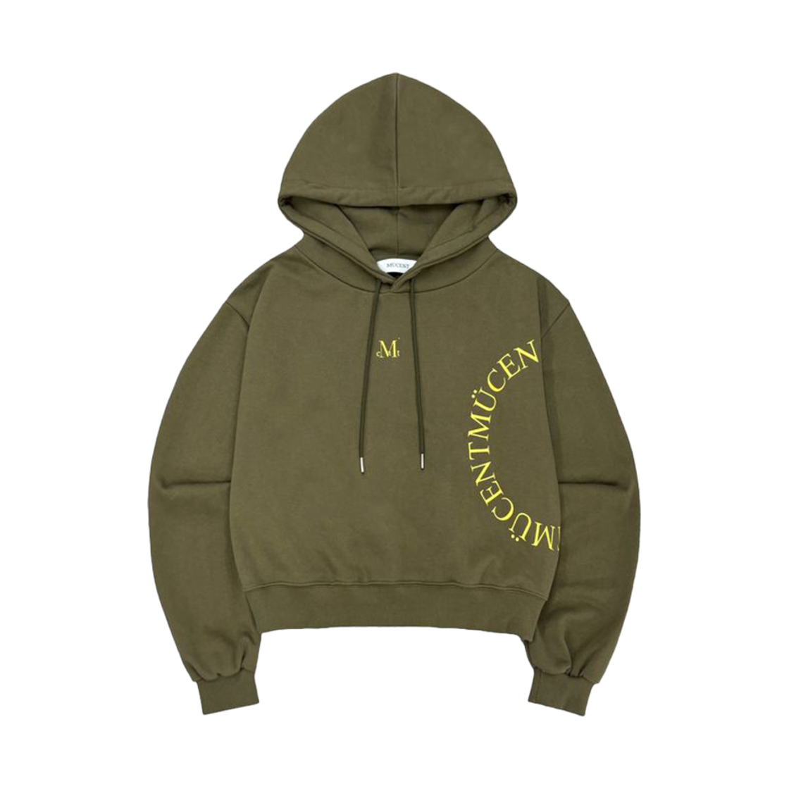 P00000QO_K MUCENT Side Arc Logo Hood T Khaki