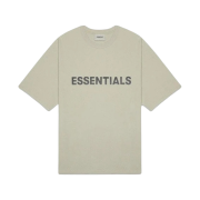 Essentials 3D Silicon Applique Boxy T-Shirt Moss - 20FW